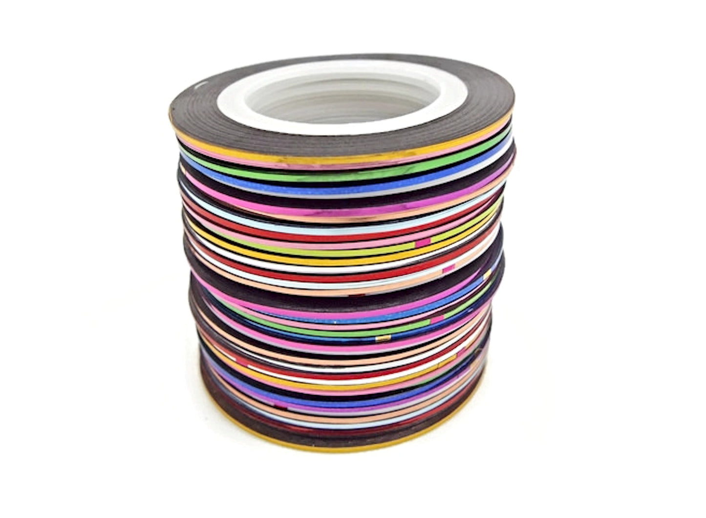 Nail Art Metallic Striping Tape, Pack of 50x 1mm Wide Coils, Also Great for use in Moulds with Resin