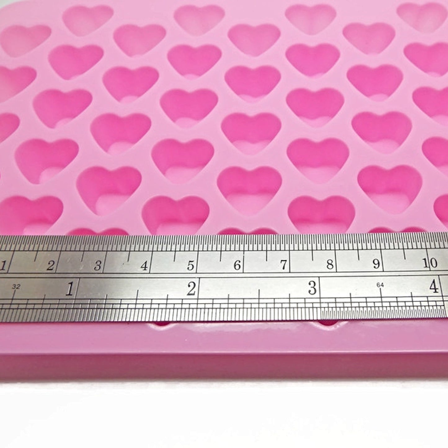 55 Small Hearts Mould for Resin and Clay, 18x11cm, Jewellery Mould for Pendants and Cabs