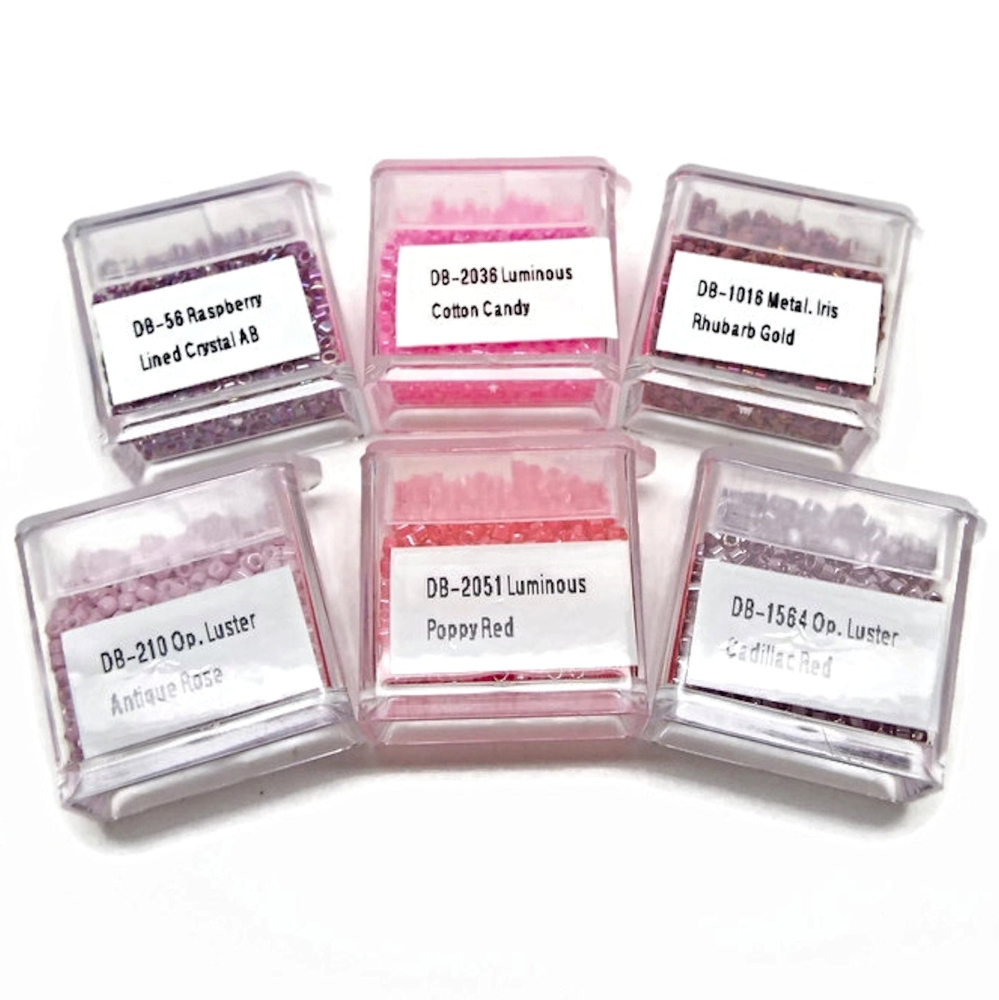 120g Delica Beads in 24 Colours in Flip Top Bead Tubs with Box and Free Miyuki Needle Pack