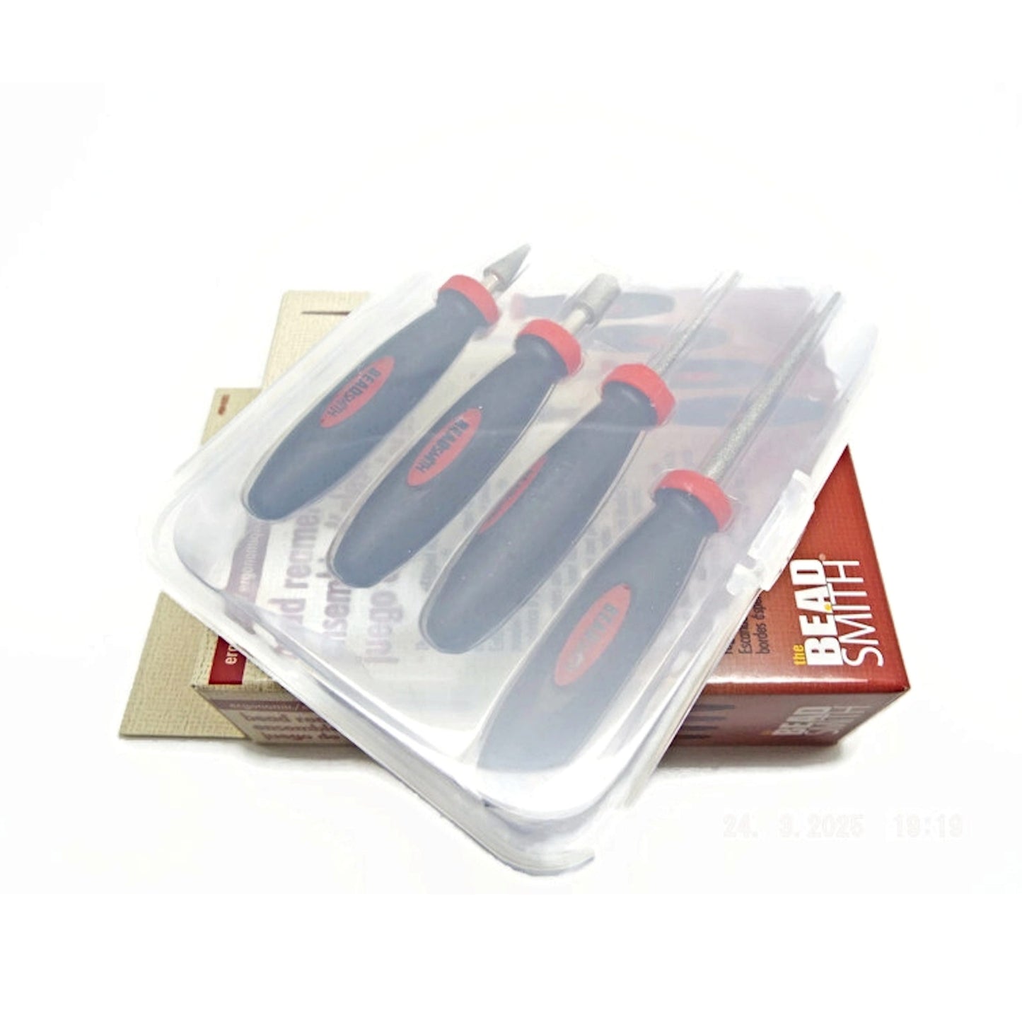 Diamond Tipped Bead Reamers by BeadSmith, Set of 4, Smooth & Enlarge Bead Holes