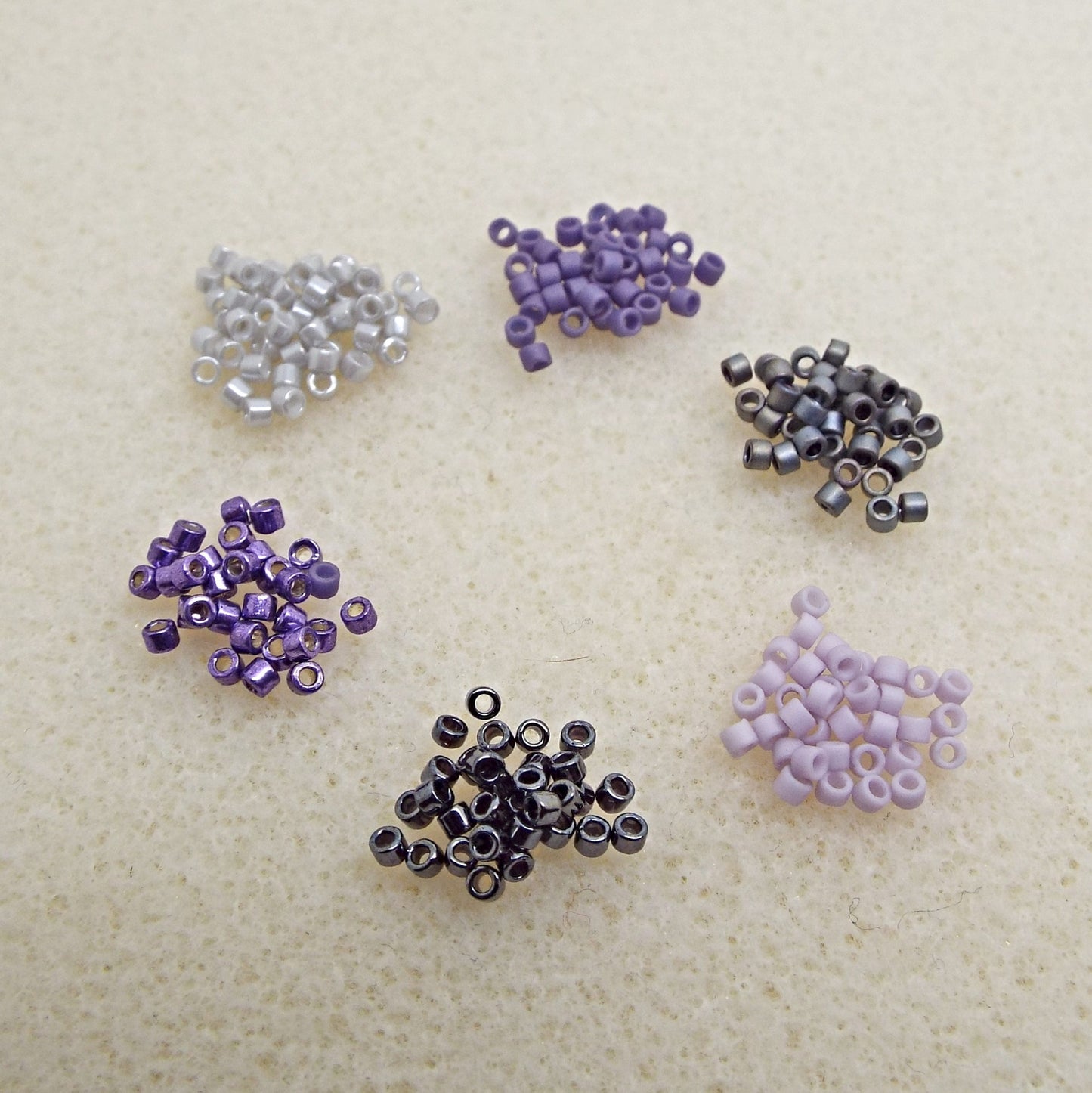 30g Miyuki Delica 11/0 2mm Purple Rain Seed Beads in 6 Colours for Looming and Beading