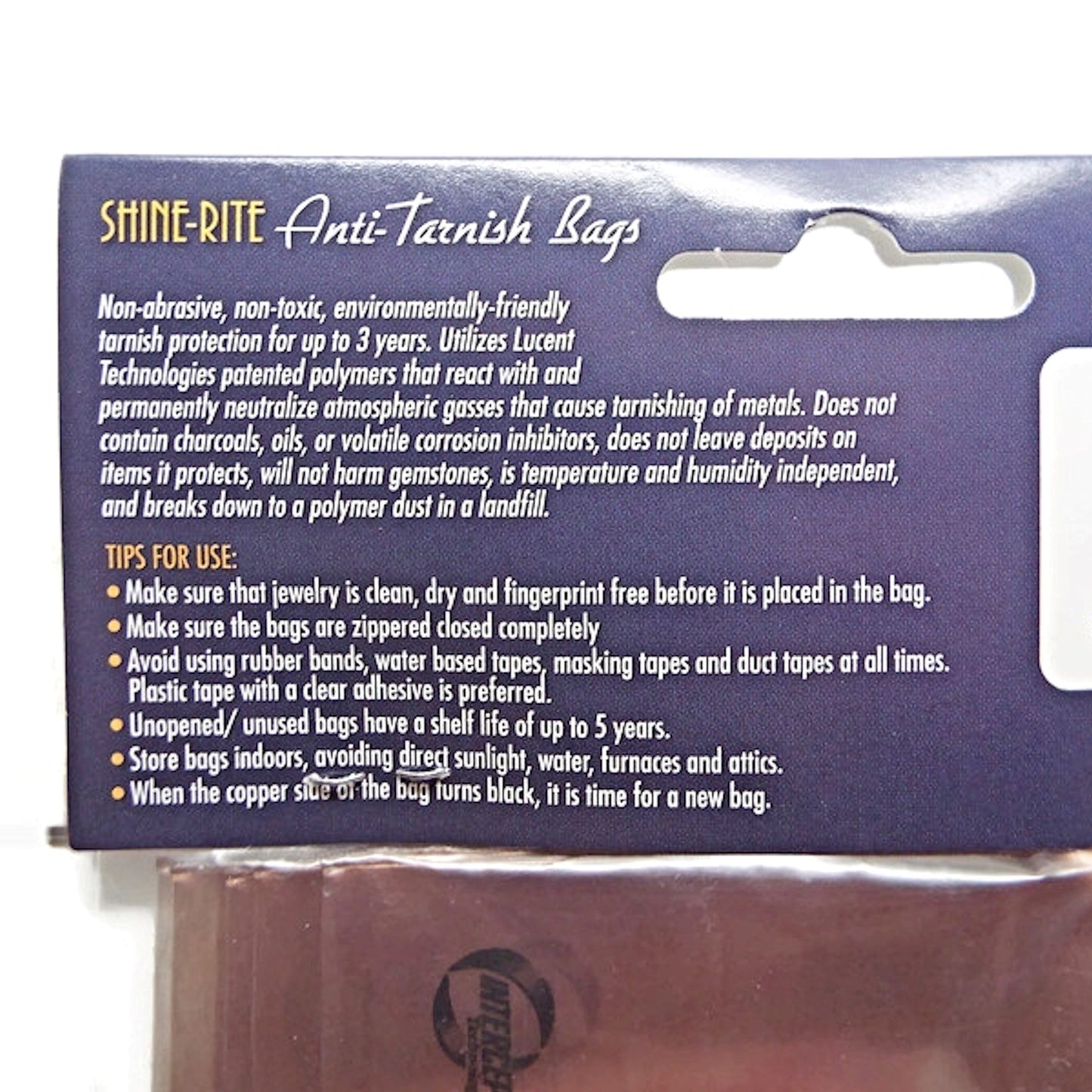 Anti Tarnish Bags 2.5x3in for Jewellery Protection, 10 Pack by BeadSmith for Gold, Silver, Brass & Copper