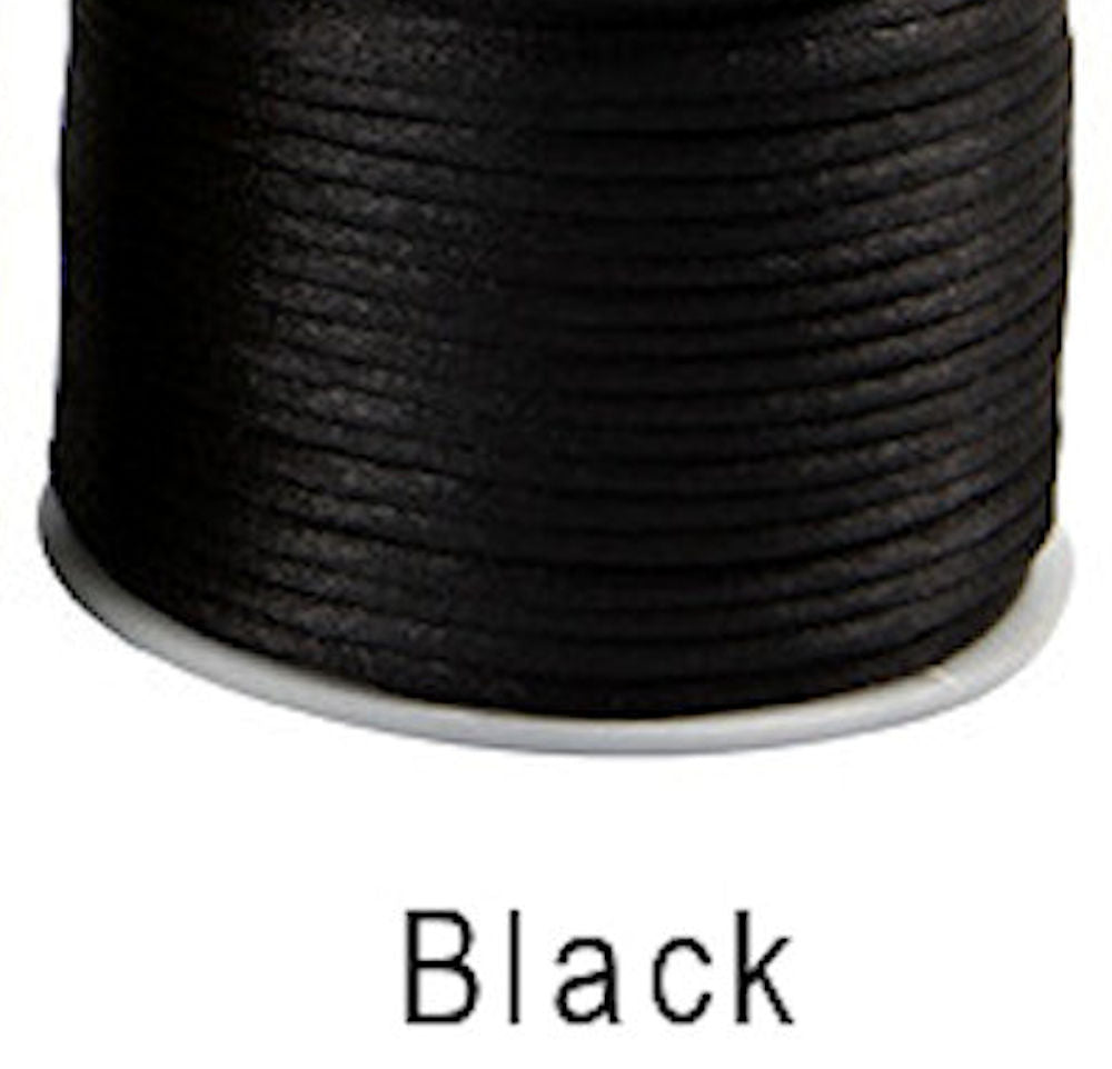2MM SATIN CORD in Bold Colours. 5M Strand Available in 10 Colours for Beading and Macrame
