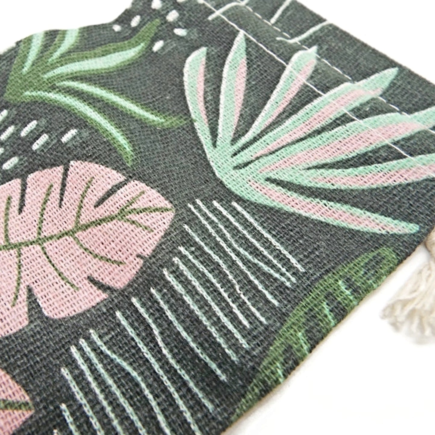 5 Leaf Design Gift & Jewellery Bags, 14x10cm, Reusable Fabric Drawstring Pouches