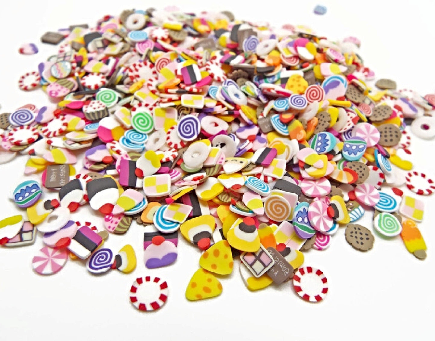 1000 Sweet Polymer Clay Slices 4-6mm Inclusions for Resin, Clay, Slime and Nail Art