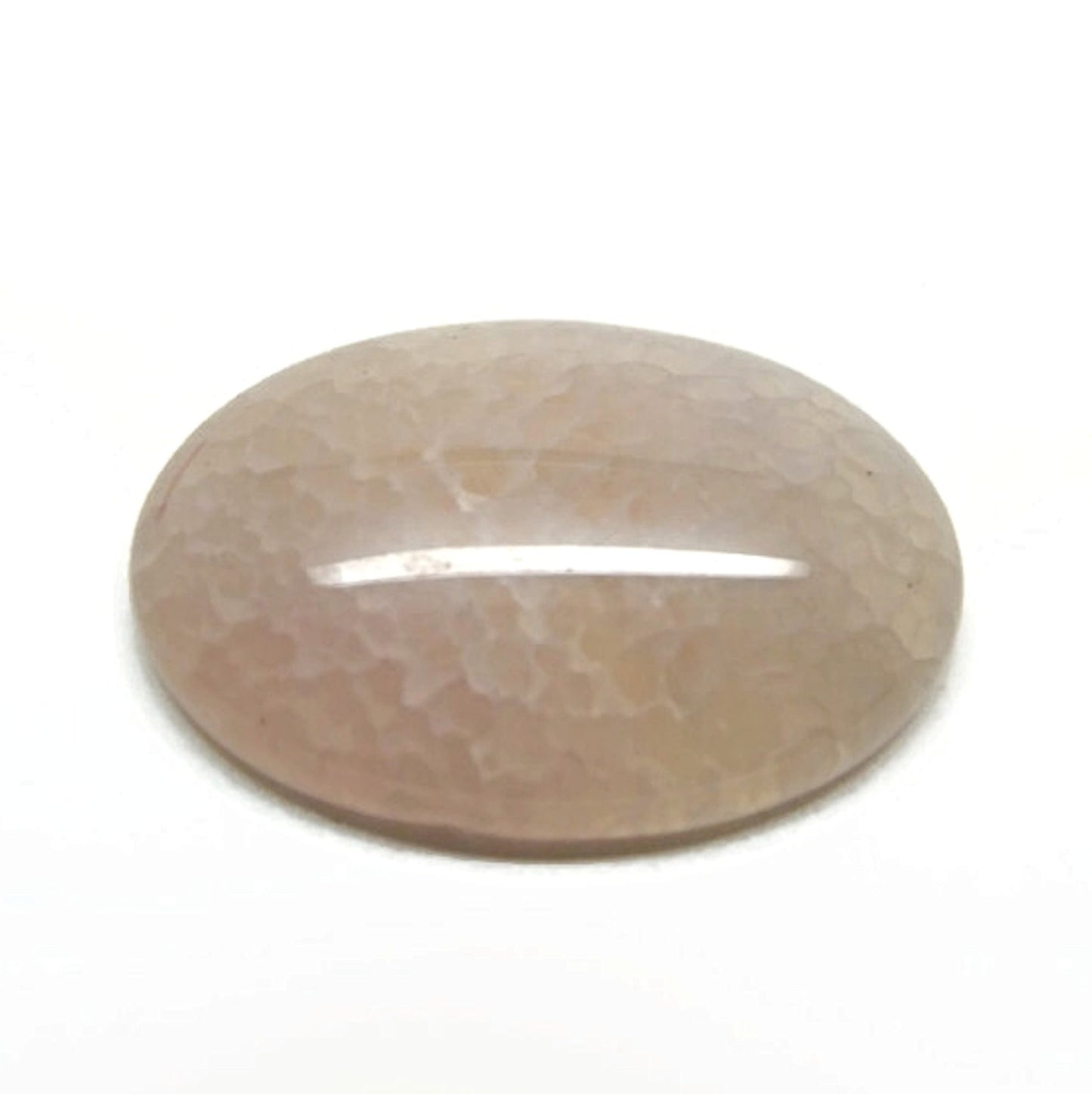 2 Agate Cabochons, 40x30mm, Pink Grey Crackle Agate Jewellery Gemstones