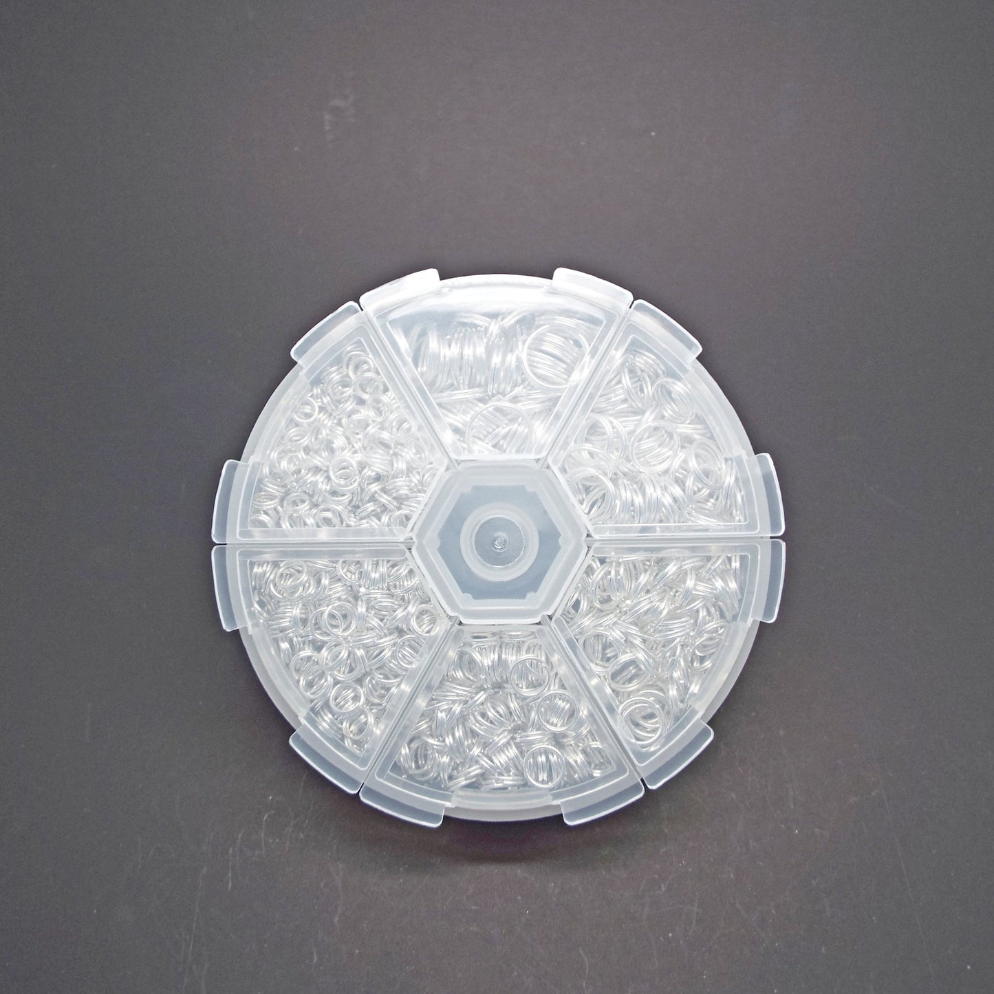 1000+ Silver Iron Split Rings in 6 Sizes, Double Loop Jump Rings