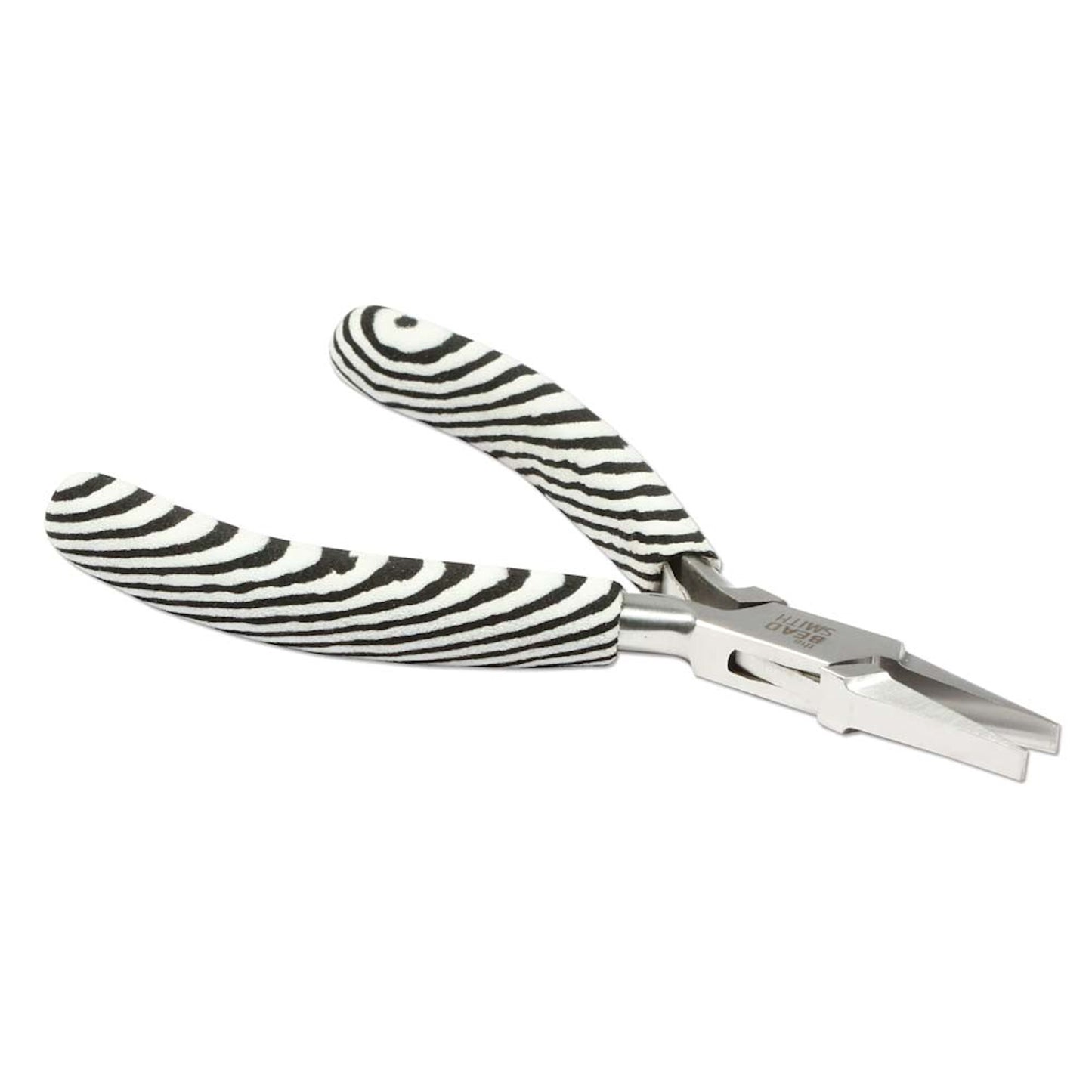 BeadSmith Flat Nose Steel Pliers in a Zebra Design. Boxjoint Jewellery Pliers, Crafting Tool