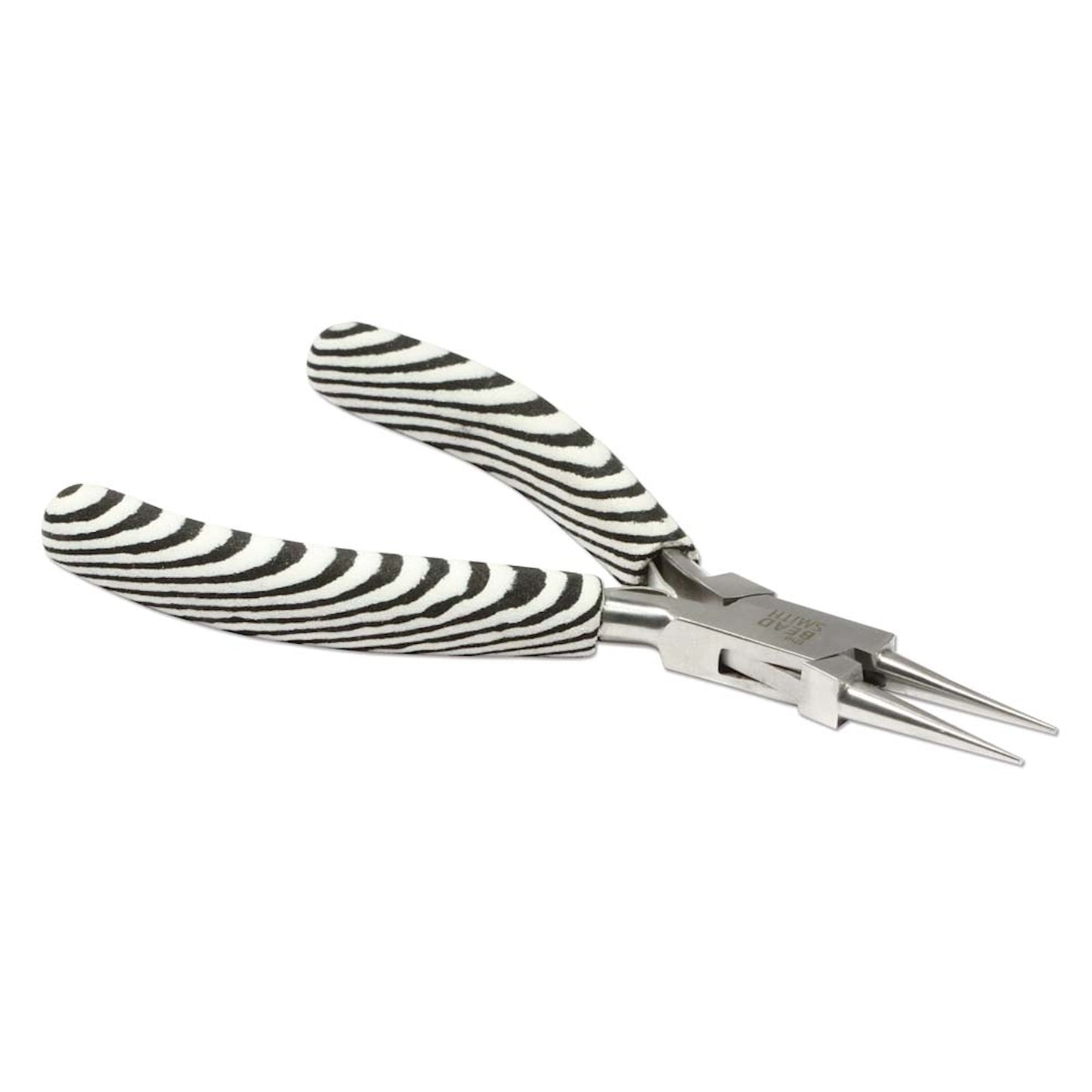 BeadSmith Round Nose Steel Pliers in a Zebra Design. Boxjoint Jewellery Pliers, Crafting Tool
