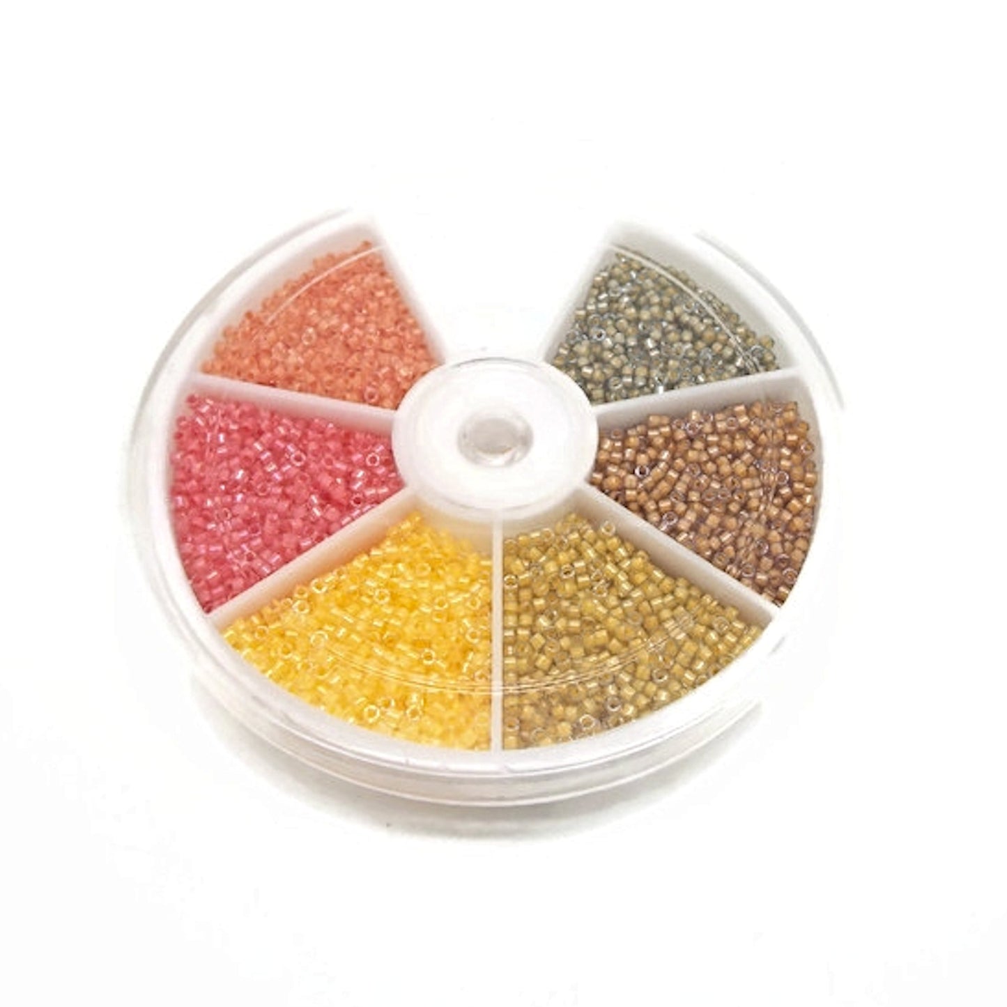 4600 Miyuki Delica Bead Wheel in 6 Autumn Colours, Size 11, 4g Per Section