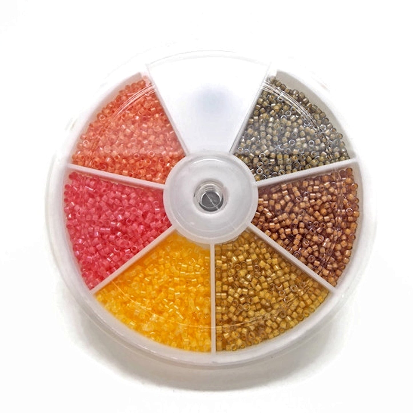 4600 Miyuki Delica Bead Wheel in 6 Autumn Colours, Size 11, 4g Per Section