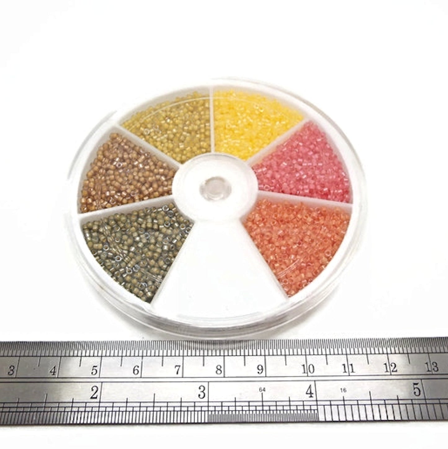 4600 Miyuki Delica Bead Wheel in 6 Autumn Colours, Size 11, 4g Per Section