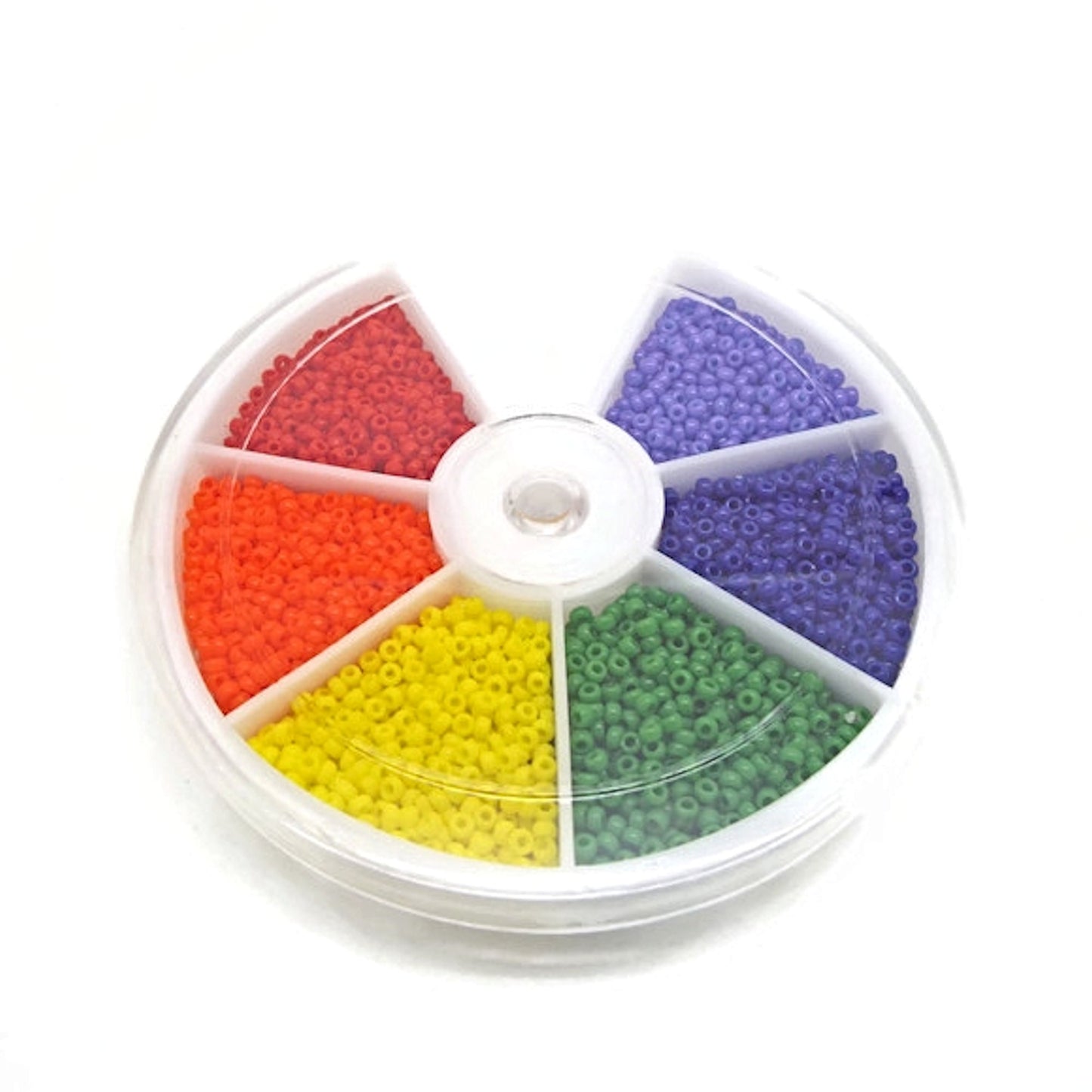 2900 Miyuki Seed Bead Wheel, 6 Primary Colours, Size 11, 4.2g Per Section
