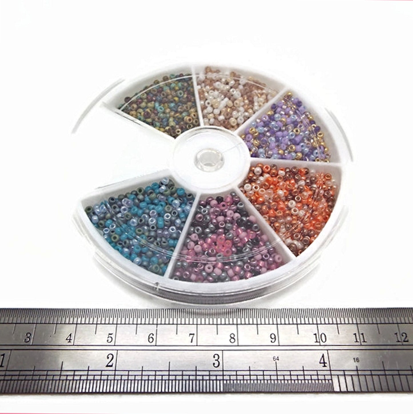 2900 Miyuki Seed Bead Wheel, 6 Colour Mixes, Size 11, 4.2g Per Section