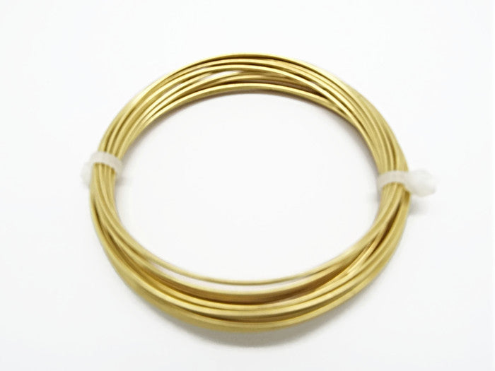 BRASS WIRE in 6 Sizes for Crafts & Jewellery Making, Sizes 0.4mm up to 1.5mm