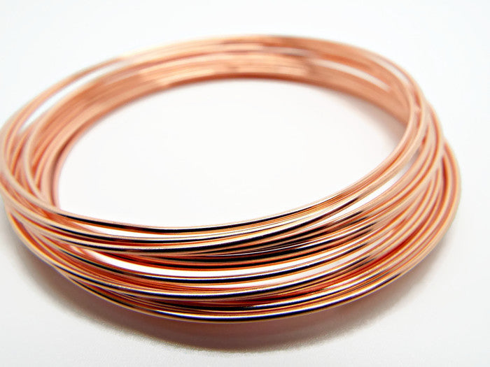 BARE ROUND COPPER WIRE in 6 Sizes, Suitable for Oxidisation