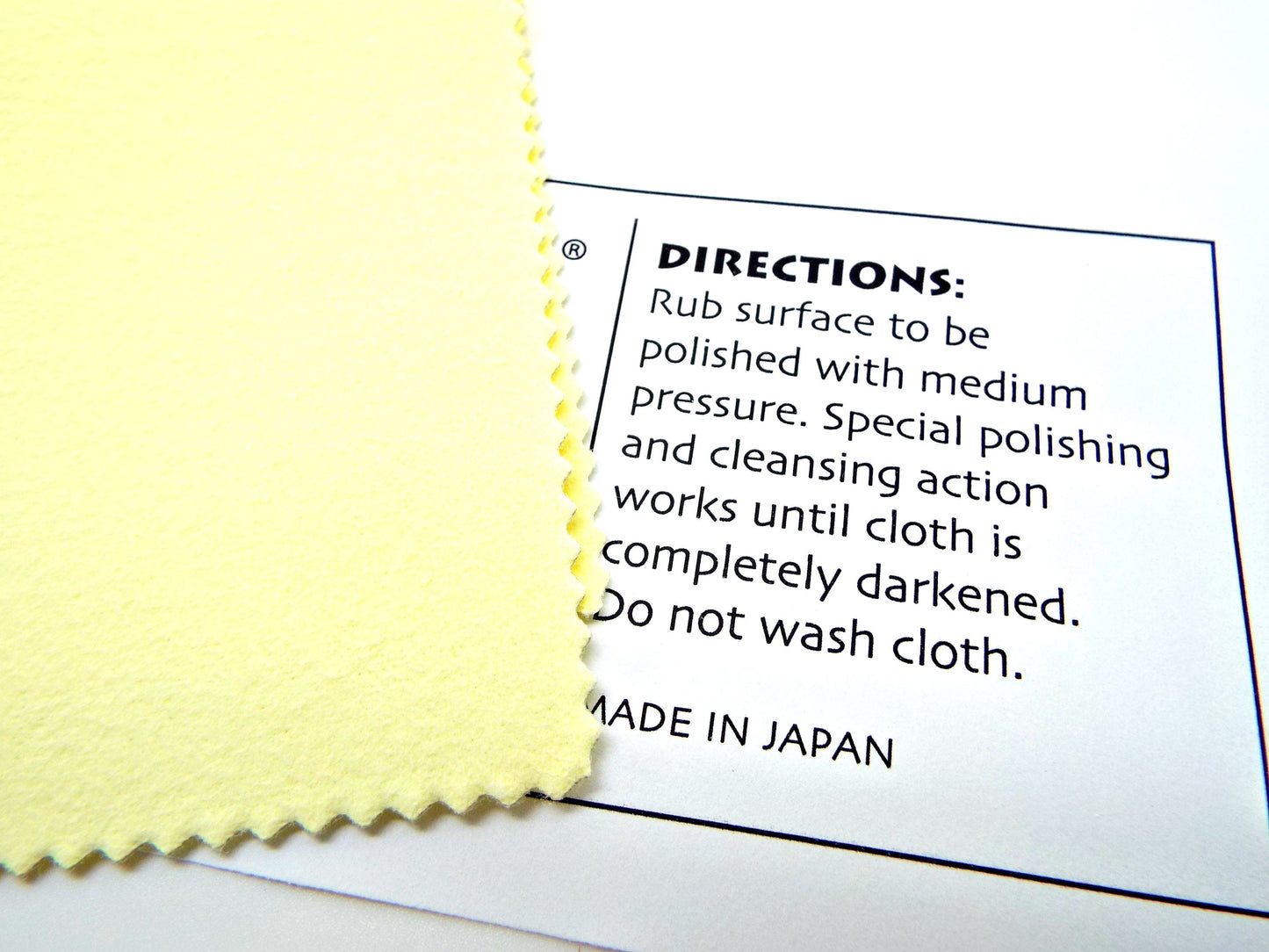 TARNISH REMOVING POLISHING CLOTH for Silver, Metal, Brass, Copper & Gold