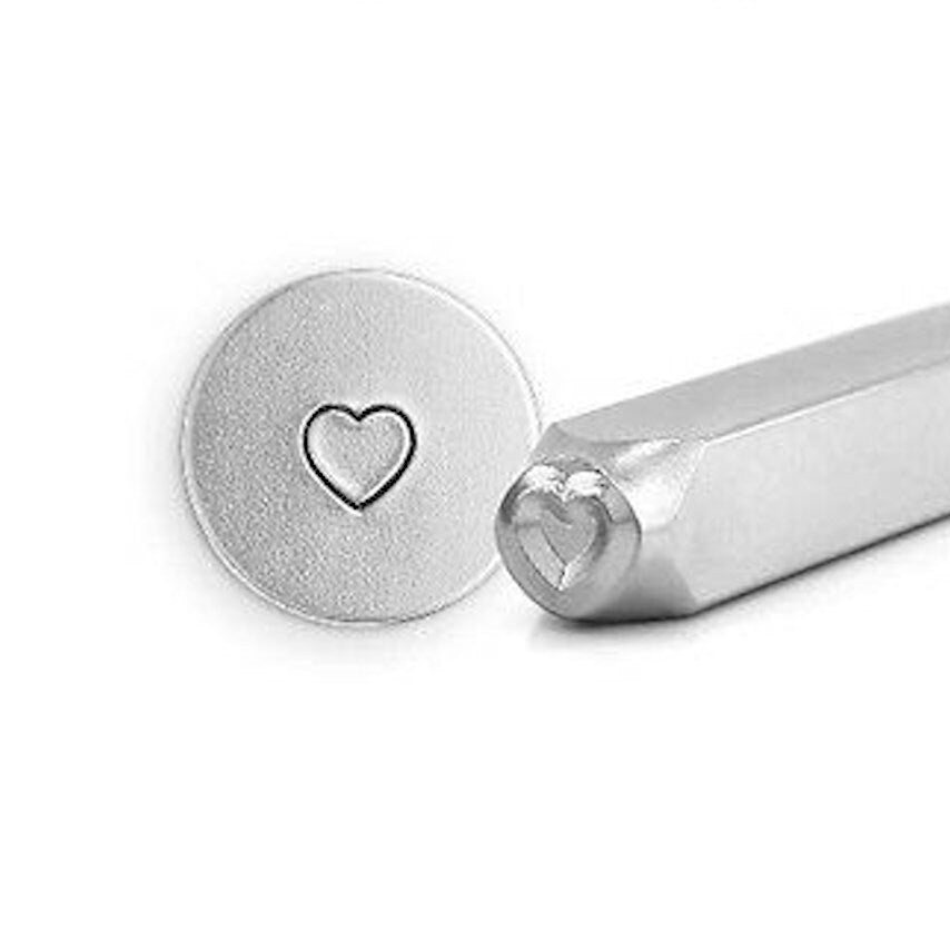 6mm SIMPLE STRIKE Jig Stamp Holder by ImpressArt, Heart Stamp Included, Perfect Impressions & Flush Stamping