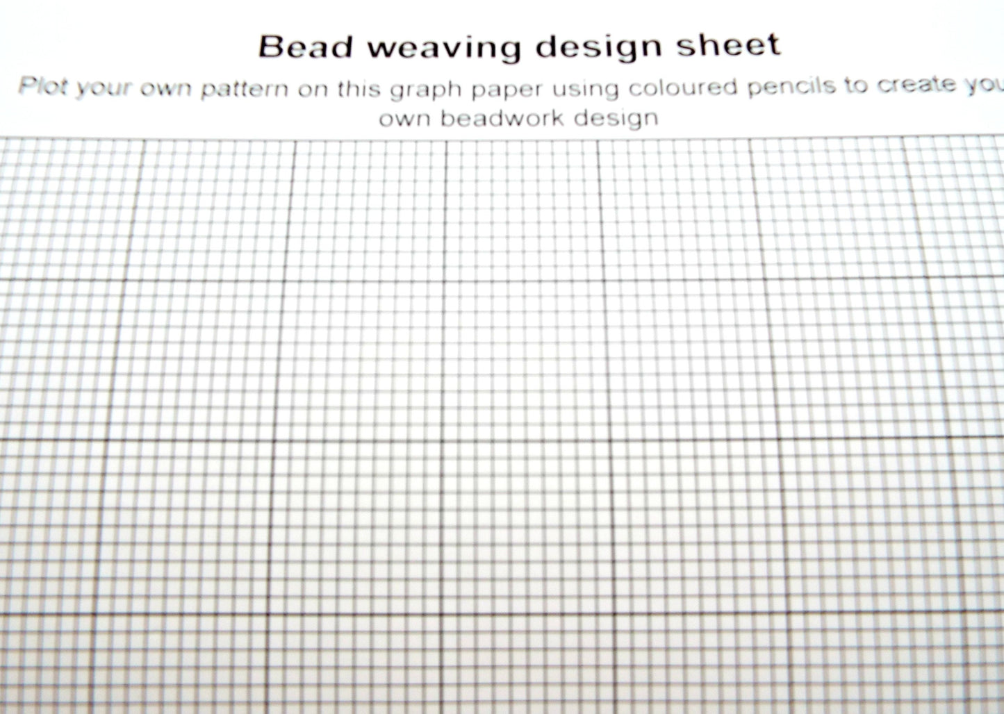 TABLE TOP BEAD LOOM KIT Wooden Bead Weaving Loom. Includes Beads, Thread and Needles