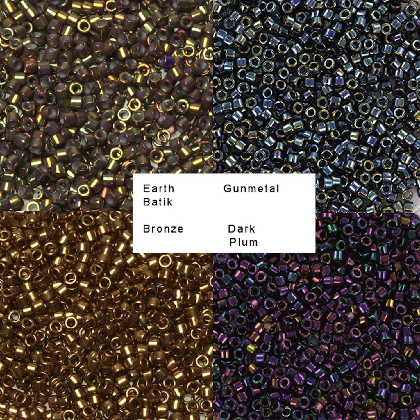 MIYUKI METALLICS SEED BEAD WHEEL 12 Colours of Size 11/0 Miyuki Delica Beads. 2400 Seed Beads