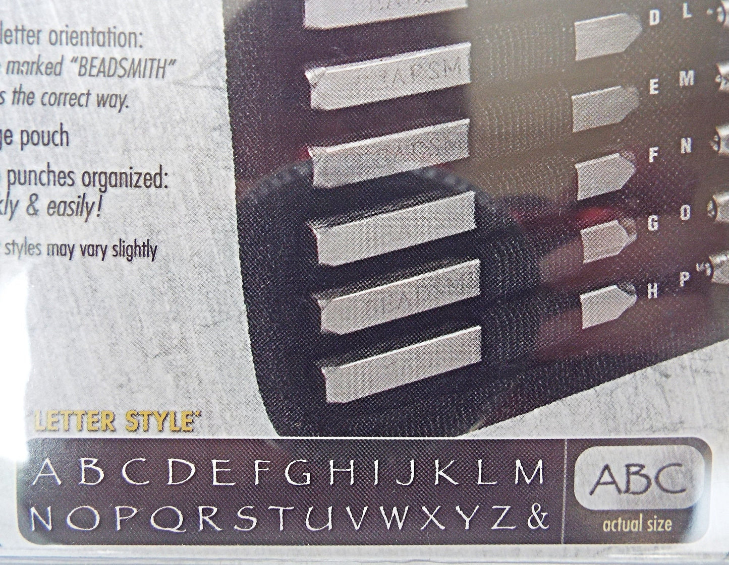 27 CHALKBOARD FONT Stamping Set in Case, 3mm Uppercase for Metal Stamped and Personalised Jewellery