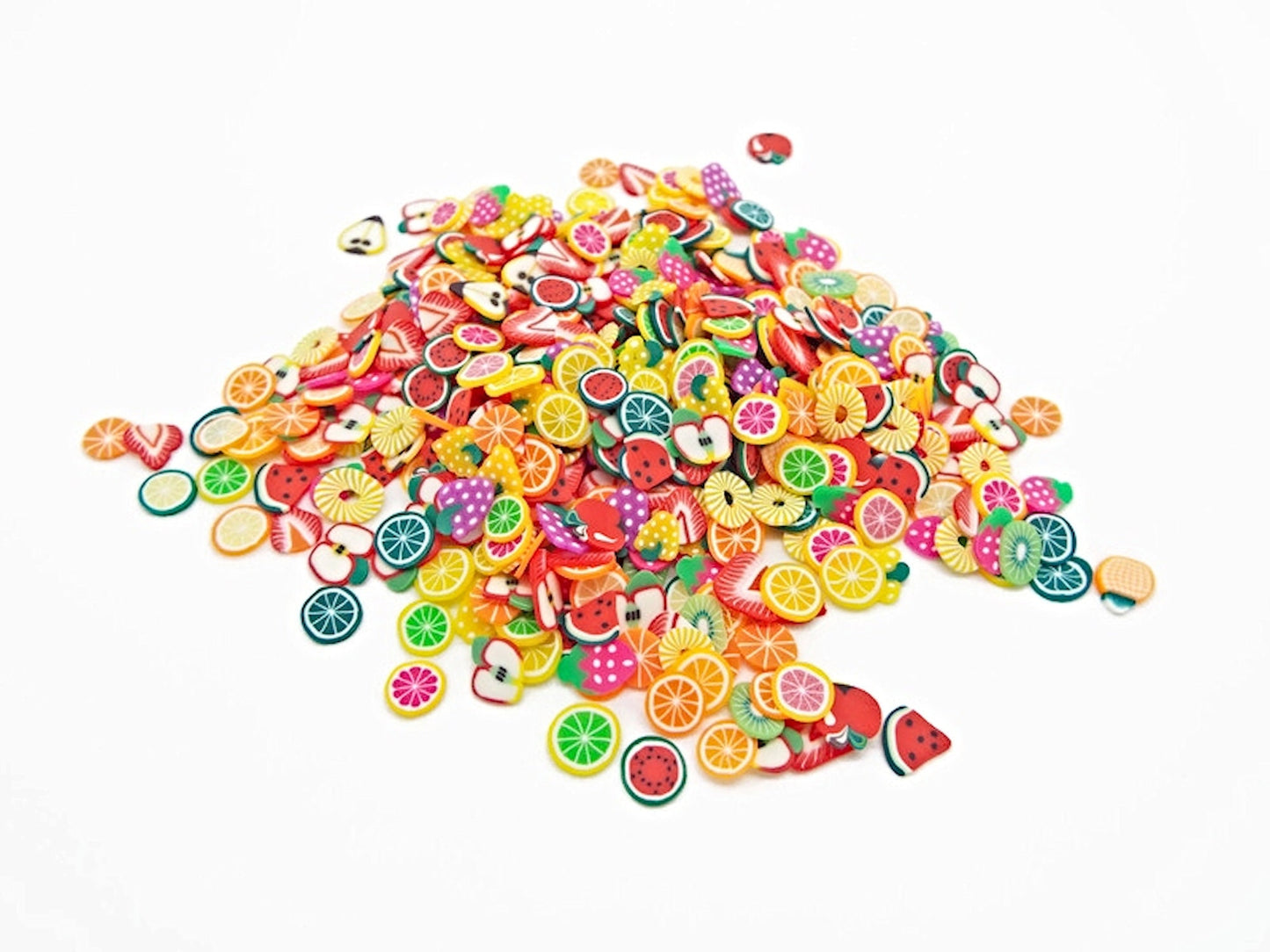 1000 Fruit Polymer Clay Slices 4-6mm Inclusions for Resin, Clay, Slime and Nail Art
