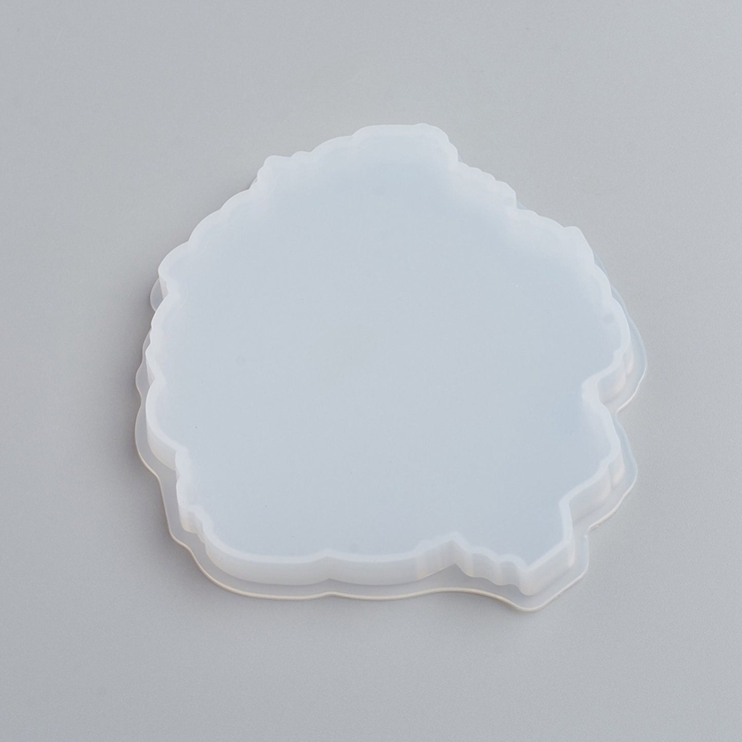 COASTER MUG Mat Silicone Mould in a Geode Slice Shape, 100mm Inner, Faux Agate Irregular Shape