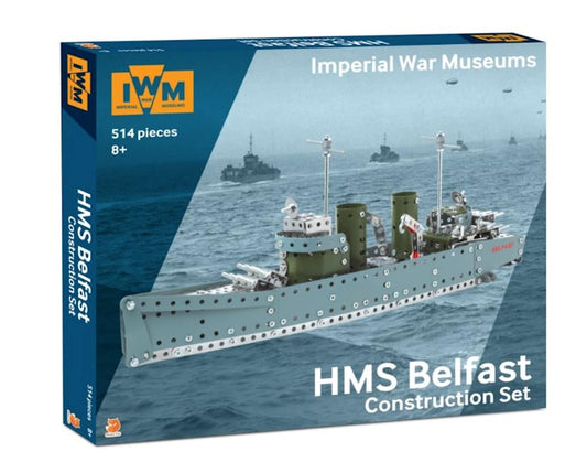 504Pc HMS BELFAST Construction Model, Imperial War Museum Metal Kit, Age 14+ Engineering Kit