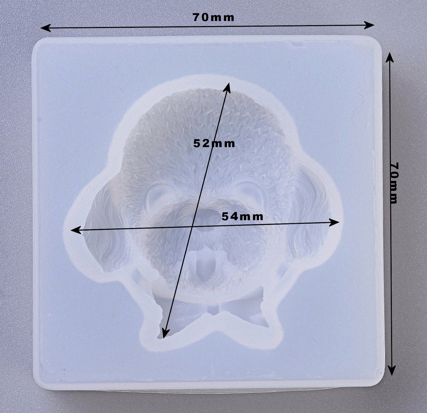 3 LARGE DOG Head Silicone Moulds for Resin, Jesmonite or Polymer Clay, DIY Pet Decor Casting