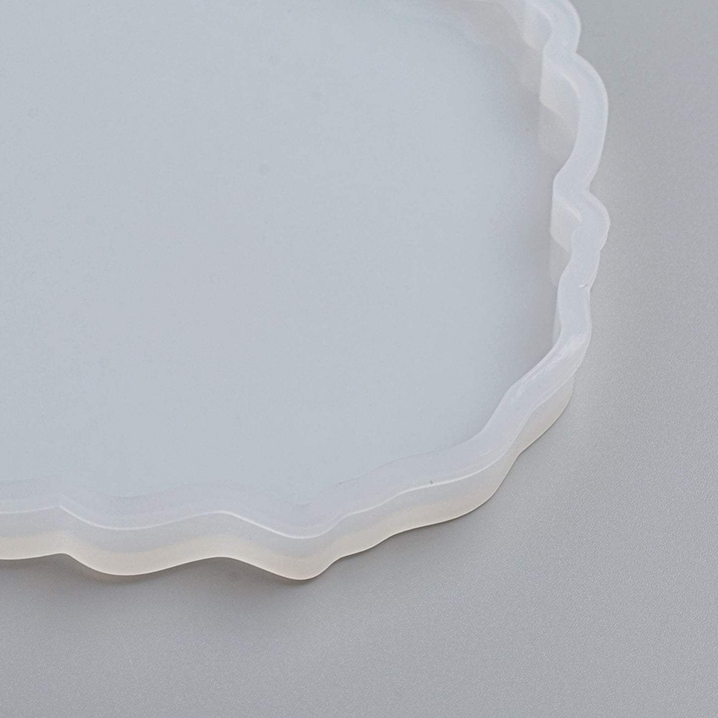 GEODE SHAPE Coaster Mug Mat Mould, 125x105mm, Faux Agate Shape for Resin, Clay & Jesmonite