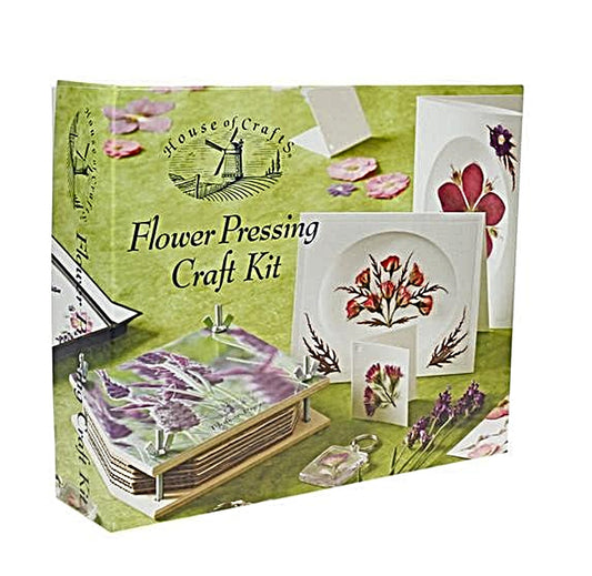 FLOWER PRESSING Starter Kit by House of Crafts, Everything Included, Just Add Flowers, Floral Crafts