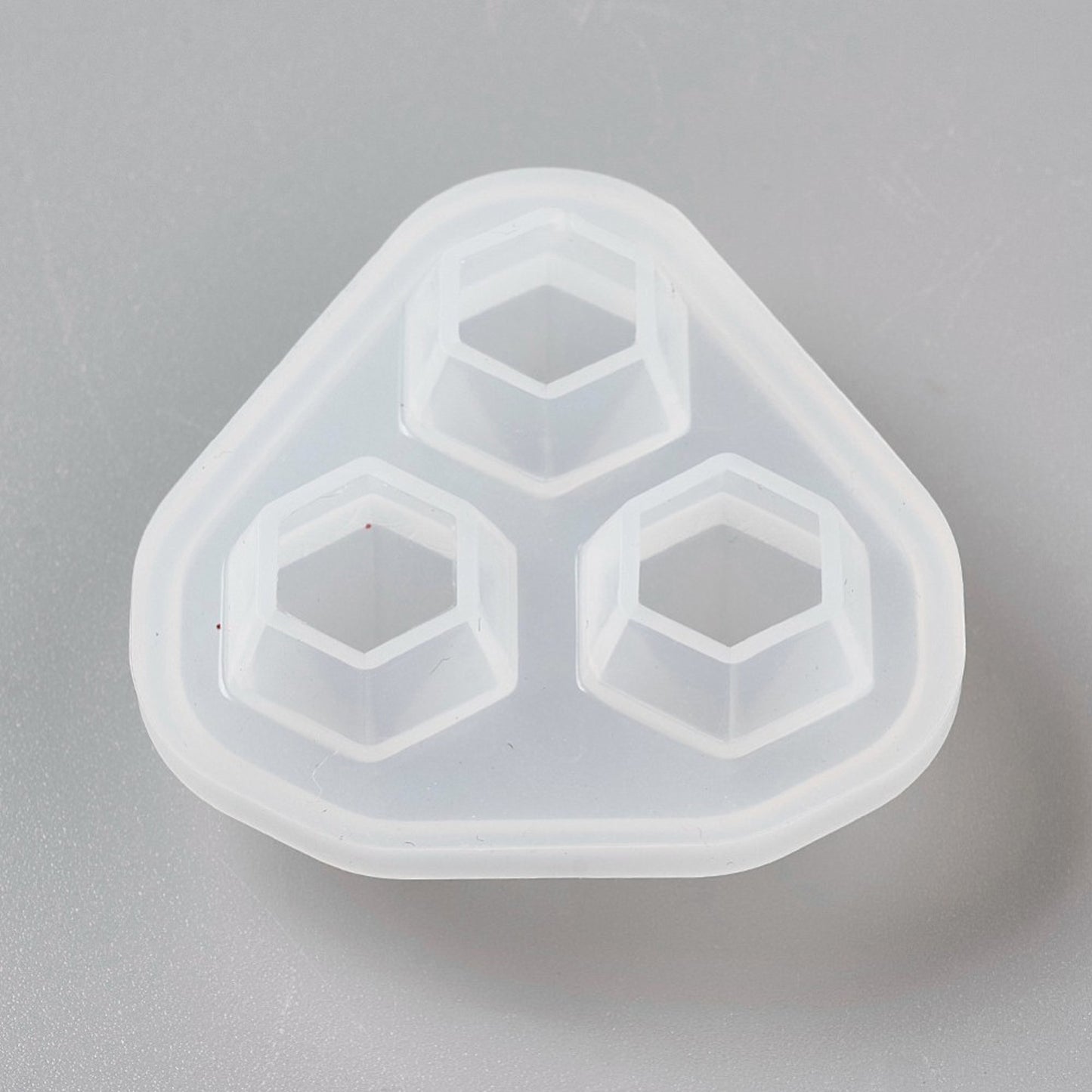 3 DIAMOND GEMSTONE Mould, Faceted Crystal Resin Tool, 42x44.5x19mm, DIY Jewelry Mould
