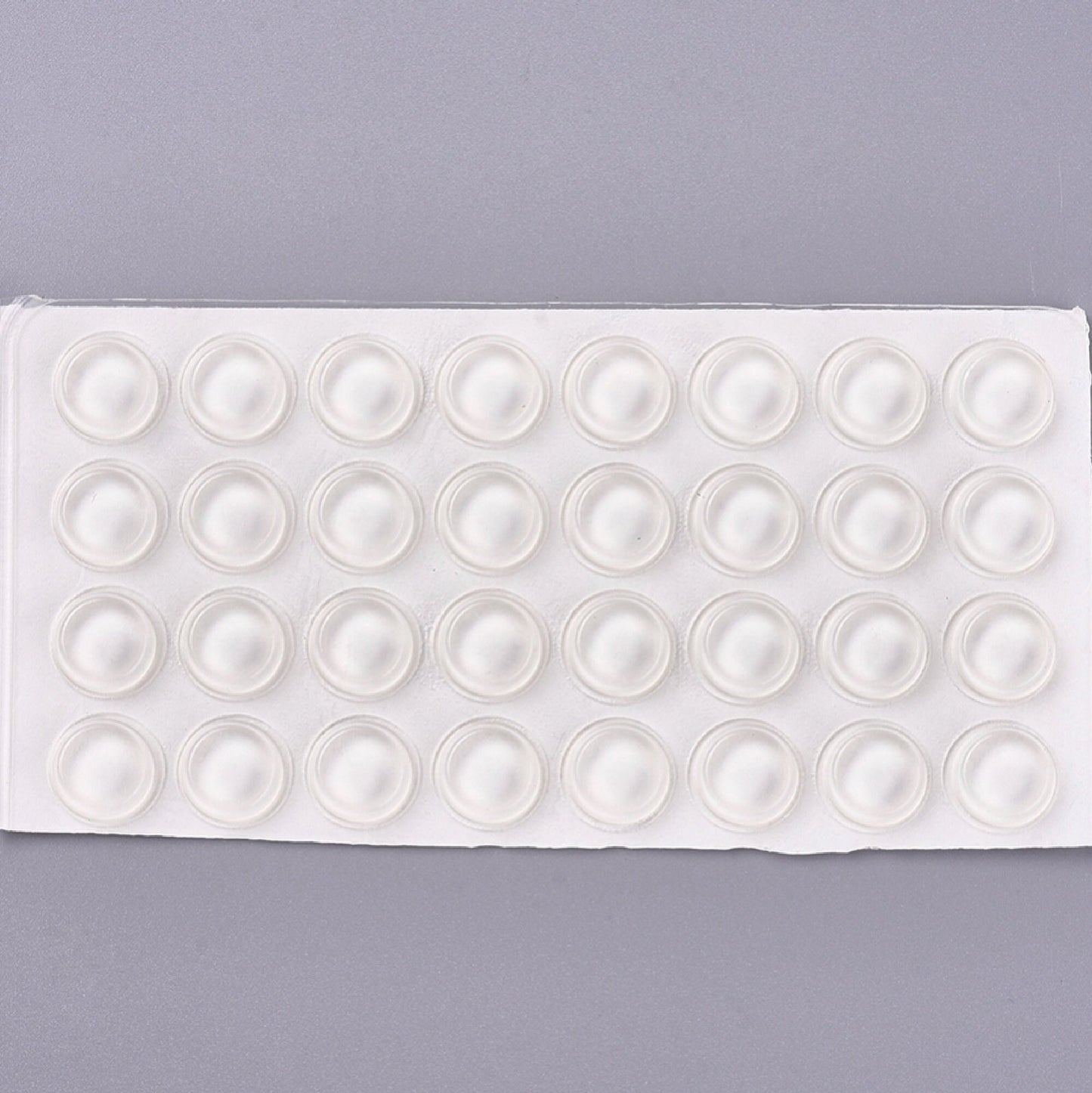 32 SILICONE COASTER FEET, 13x4mm Surface Protectors, Self Adhesive Silicone Pads, Noise Reduction Rubber Bumpers