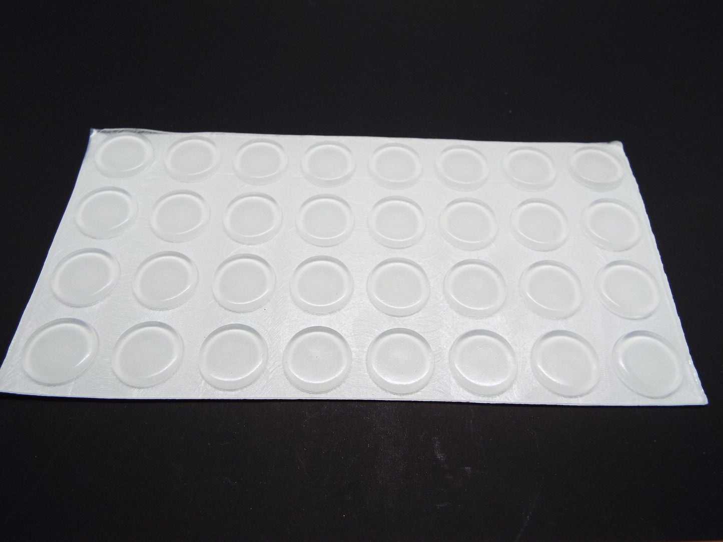 32 SILICONE COASTER FEET, 12x2mm Self Adhesive Surface Protectors, Noise Reduction Rubber Bumpers