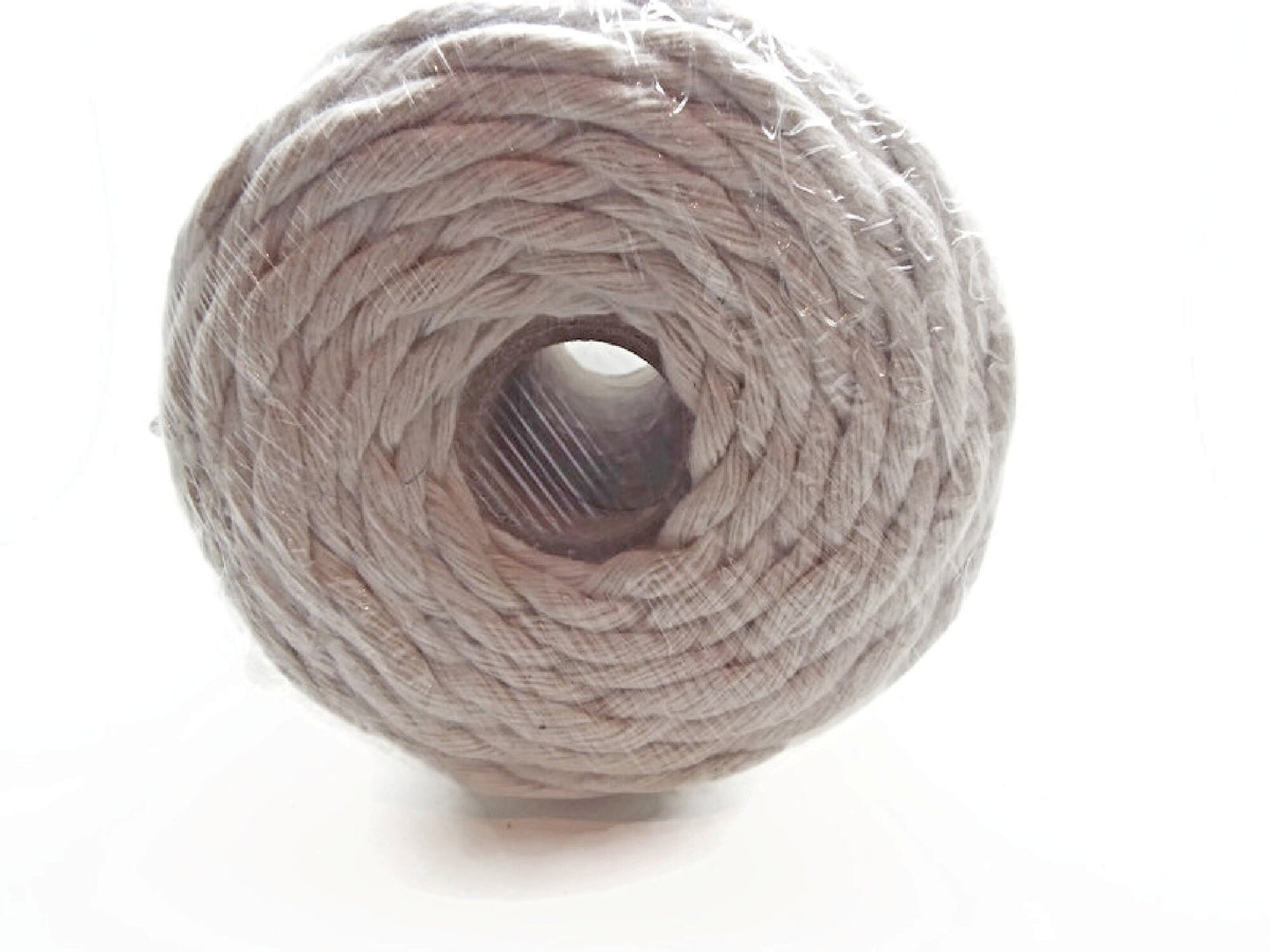 5MM MACRAME CORD in Natural Cotton, Approx. 70 Metres of Single Twist Macrame Twine, Ecru Soft Cotton Yarn