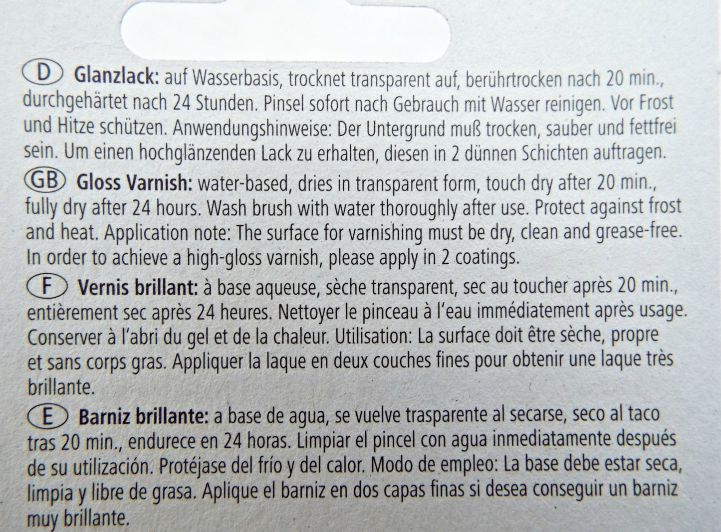 FIMO GLOSS Varnish, 10ml Water Based Clay Varnish in a Clear Finish, Craft Supplies