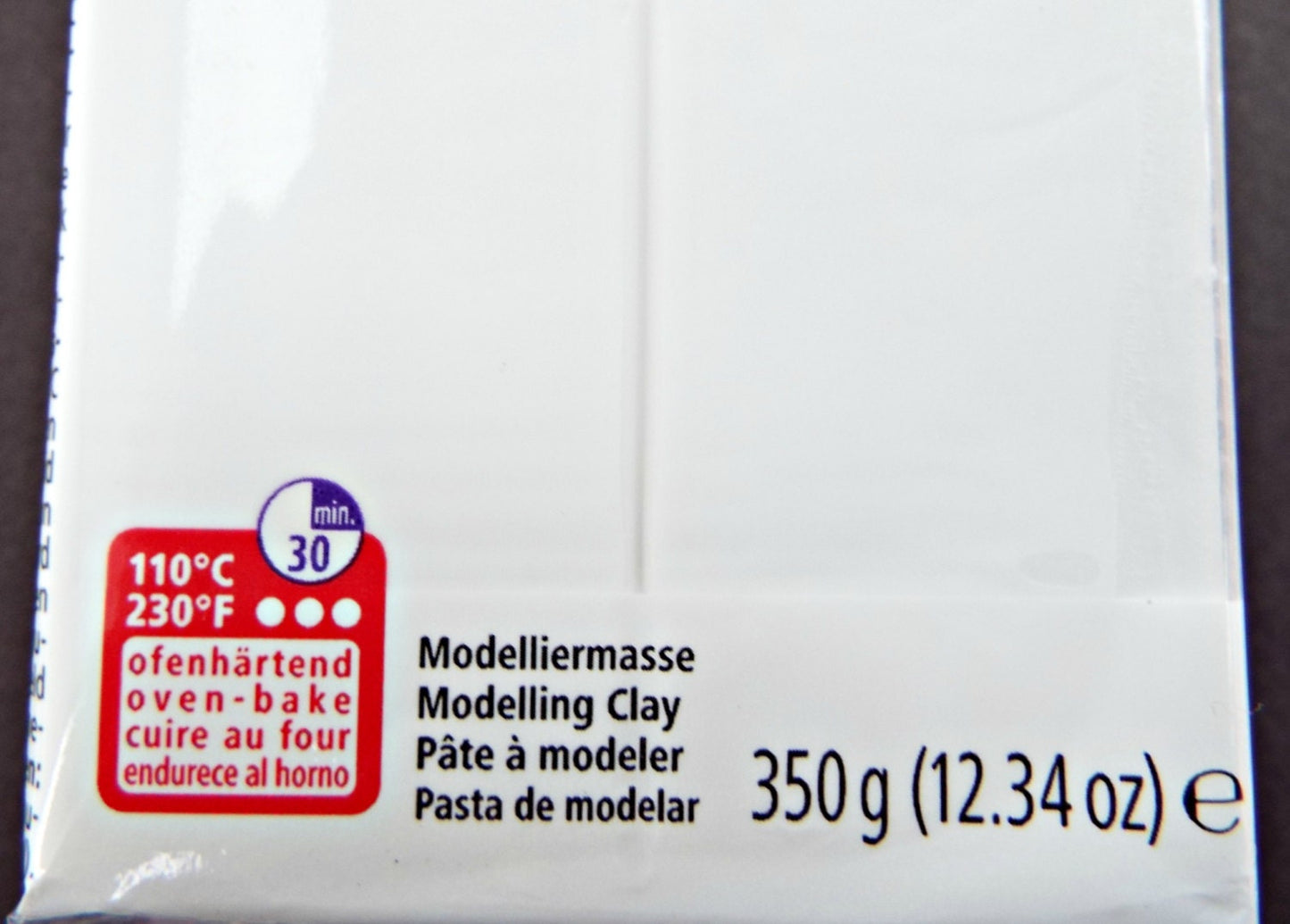 454g LARGE WHITE Fimo Soft Polymer Clay, Cane, Modelling and Jewellery Making Bakeable Clay