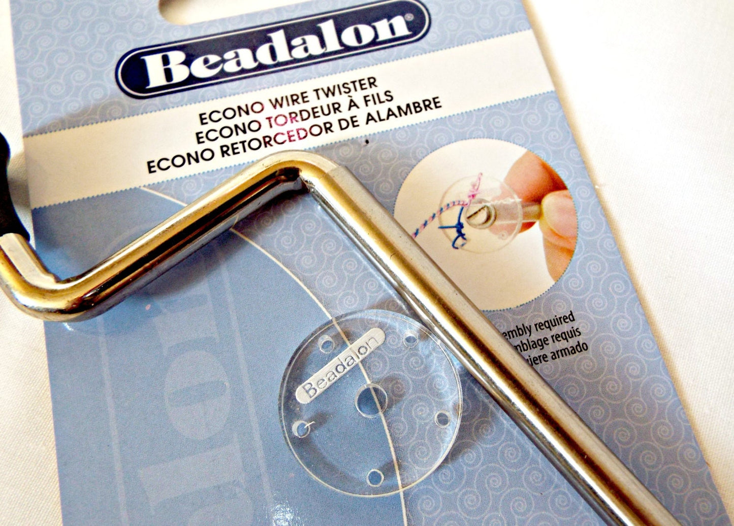 BEADALON WIRE TWISTER Tool, Twist 2 to 5 Wires Together with this Steel Twister, Easy to Use Wire Jewellery Tool