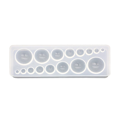16 Silicone Mould Domes in 1, Resin or Clay Tool 3-20mm Half Circle Domes for Jewellery Making and Crafting