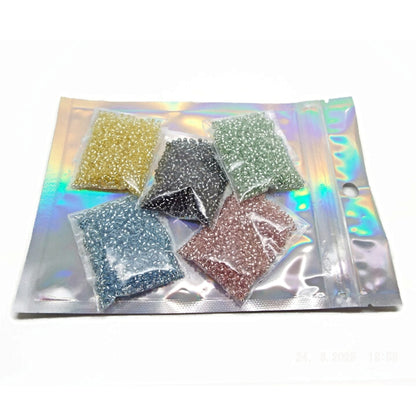 50g Preciosa Seed Beads, Size 11/0 Silver Lined for Beading Crafts
