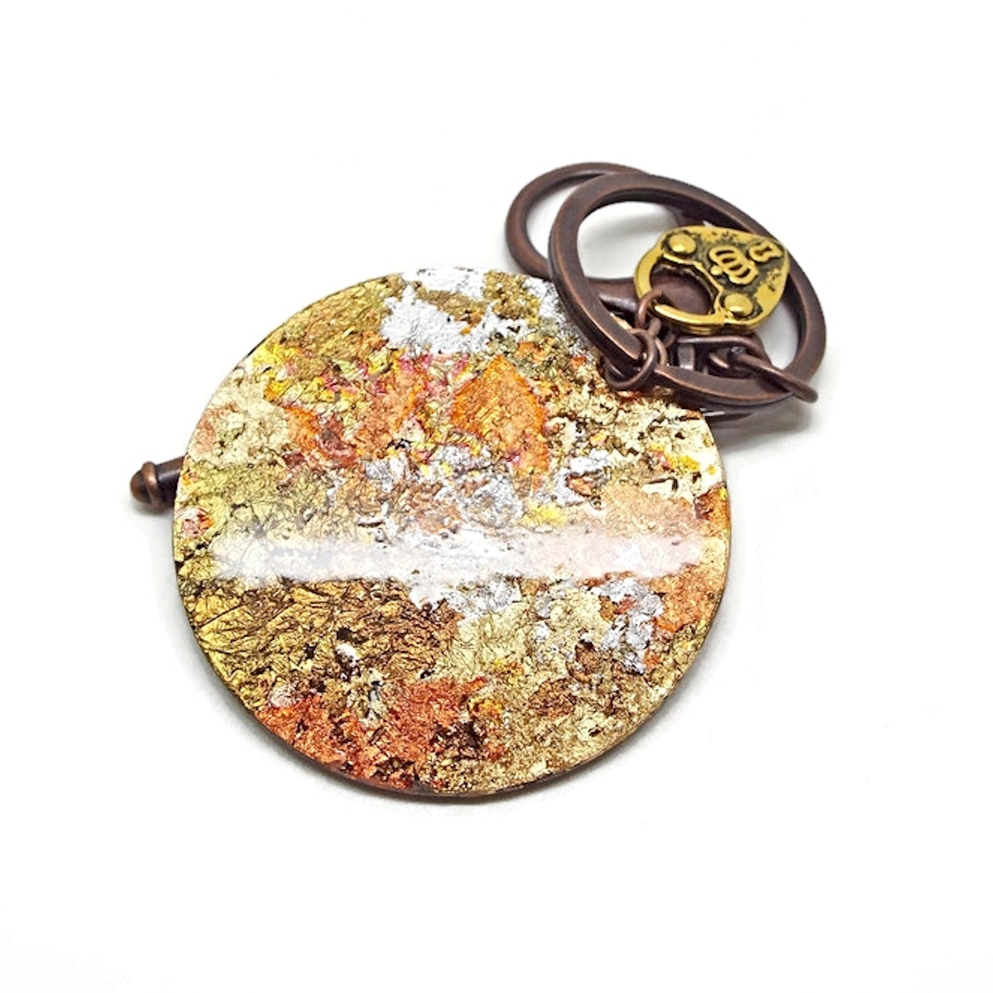 Funny Steampunk Bag Charm with Top Hat Bird