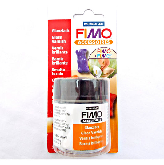 FIMO GLOSS Varnish, 35ml Clay Varnish, Water Based & Dries Clear, For Polymer Clay, Craft Supplies