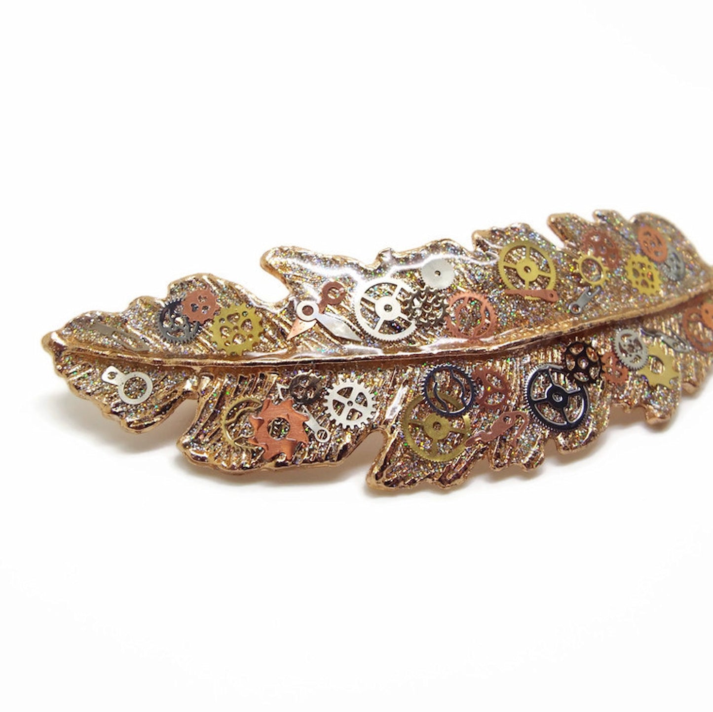 Handmade Recycled Steampunk Hair Clip