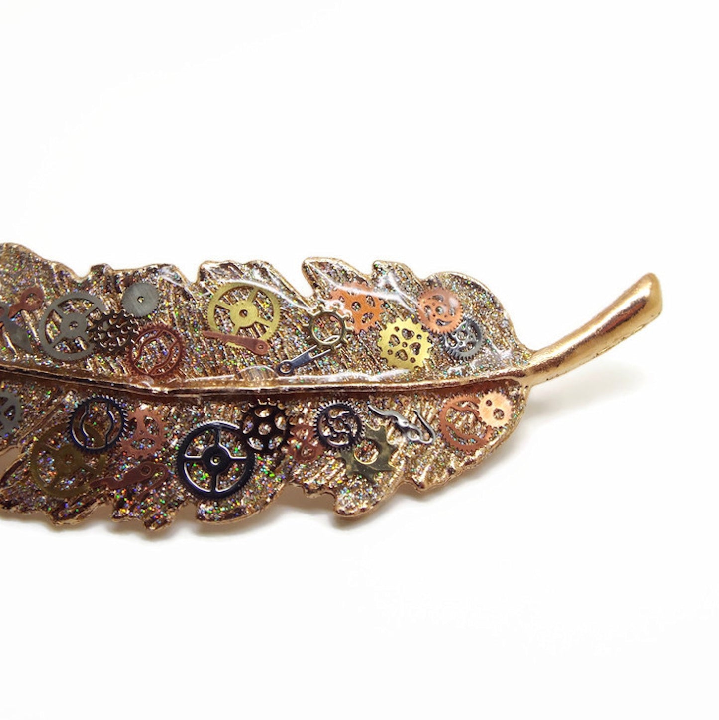 Handmade Recycled Steampunk Hair Clip