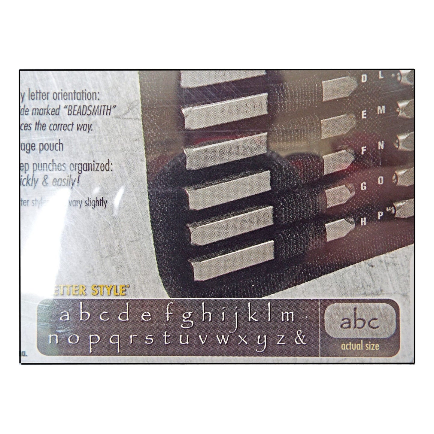 Lowercase Font Stamps 3mm Chalkboard Punches Set of 27 Full Alphabet
