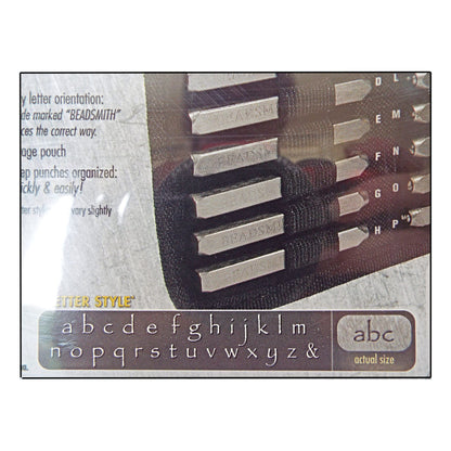 Lowercase Font Stamps 3mm Chalkboard Punches Set of 27 Full Alphabet