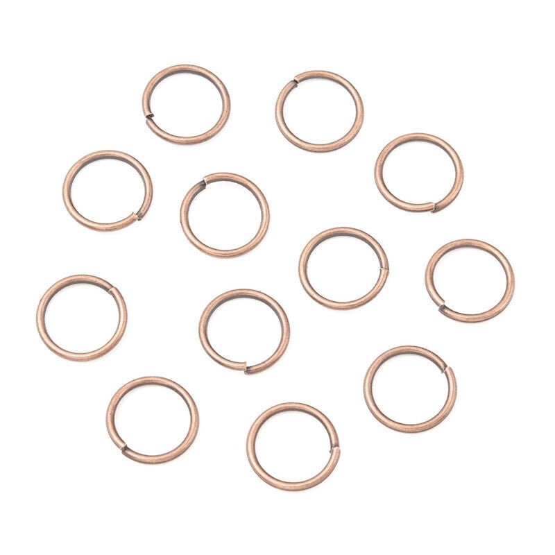 10MM JUMP RINGS in Gunmetal or Red Copper, Pack of 100