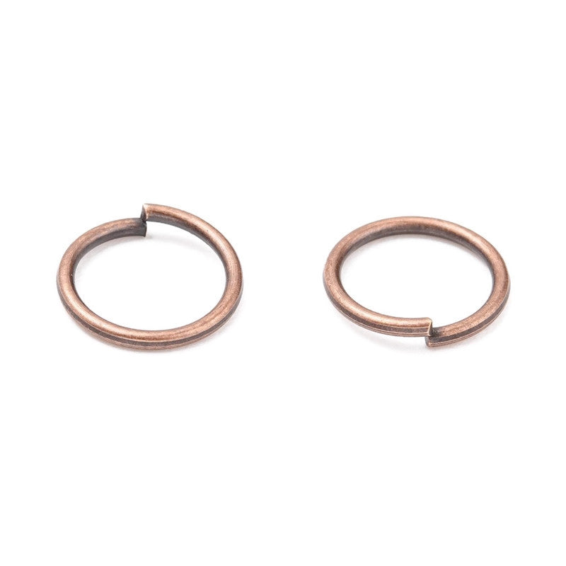 10MM JUMP RINGS in Gunmetal or Red Copper, Pack of 100