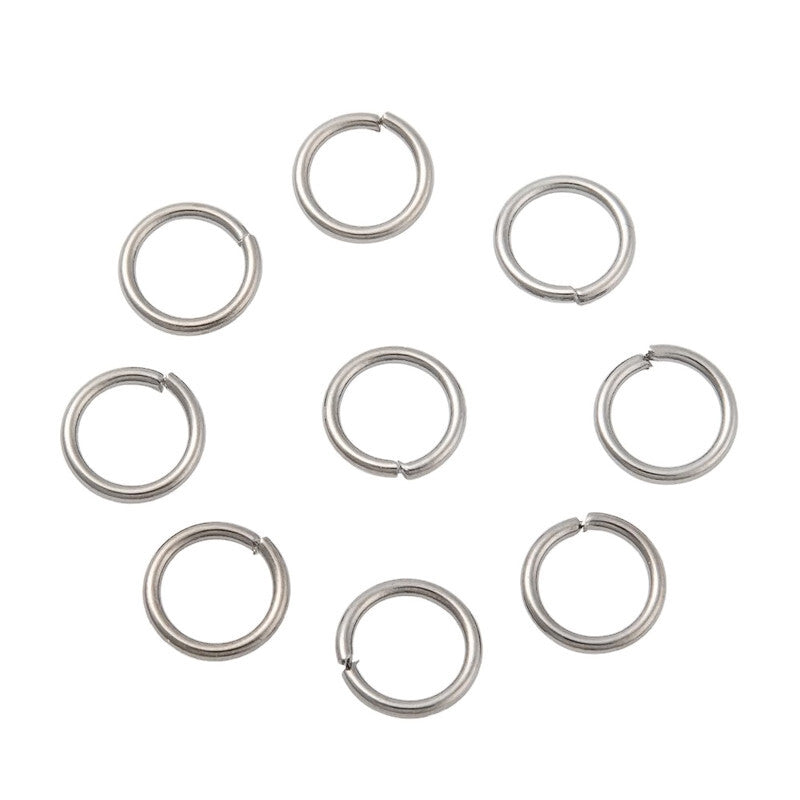 8MM JUMP RINGS in Gunmetal or Red Copper, Pack of 150