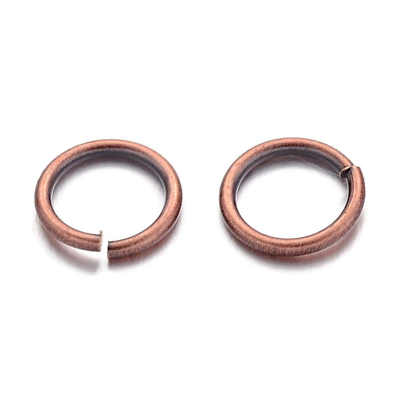 8MM JUMP RINGS in Gunmetal or Red Copper, Pack of 150